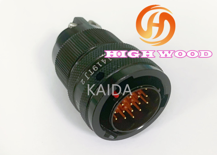 Y11X 19 male pin plug Cadmium Plating Industrial Circular Connectors
