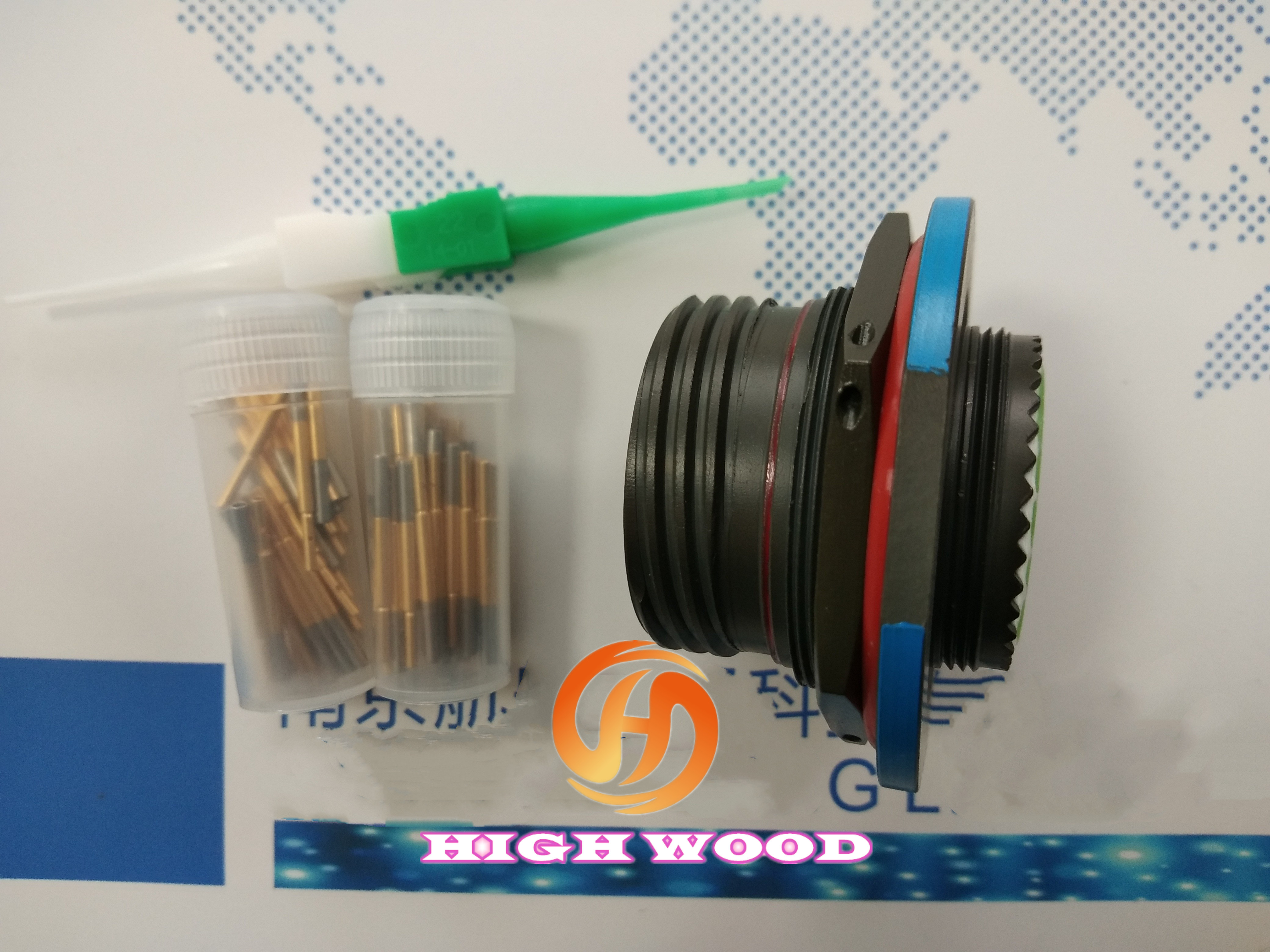 Olive Green 38999 Series III Connectors D38999/24WG35SN Cadmium Plating