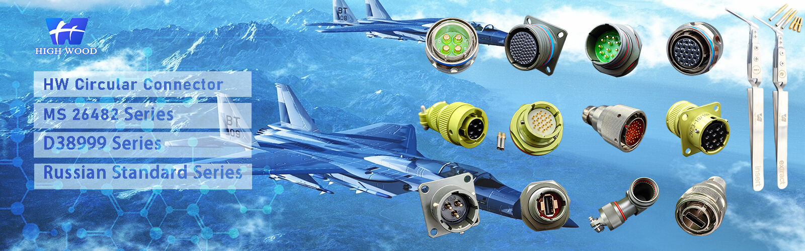 MIL-DTL-38999 I&II&III&IV D38999 Series Military Circular Connectors