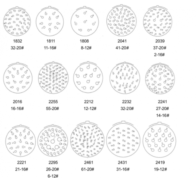 Straight Plug Conductive Shell Circular Electrical Connectors MS3116F22