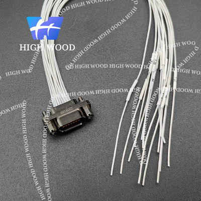 J30J SERIES MICRO-D Connectors,J30J-15ZKP  L=200 ,J30J SERIES TWISTED PIN MICRO RECTANGULAR ELECTRICAL CONNECTOR