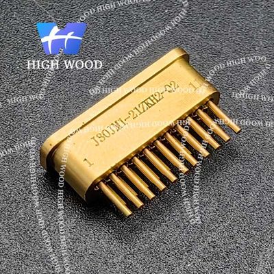 J30J SERIES Glass Sintered Gas Sealed Rectangular Electrical Connector , J30JM1-21ZKH2-Q2
