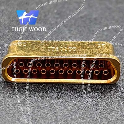 J30J SERIES Glass Sintered Gas Sealed Rectangular Electrical Connector , J30JM1-21ZKS19