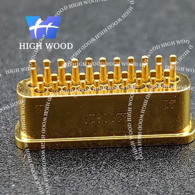 J30J SERIES Glass Sintered Gas Sealed Rectangular Electrical Connector , J30JM1-21ZKS19
