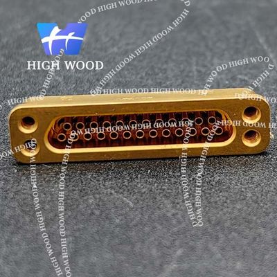J30J SERIES Glass Sintered Gas Sealed Rectangular Electrical Connector , J30JM1-25ZKHY-Q6-1