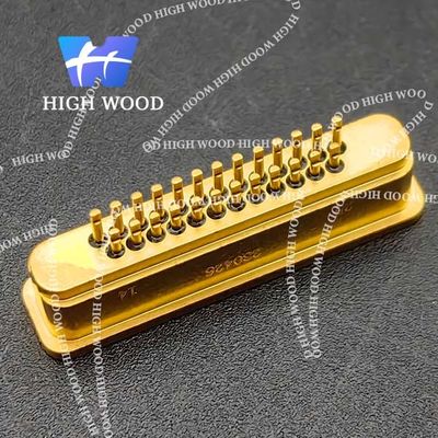 J30J SERIES Glass Sintered Gas Sealed Rectangular Electrical Connector , J30JM1-25ZKHY-Q6-1