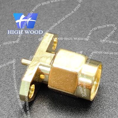 SMA Series RF Coaxial Connector,SMA-KFD Two Hole Male Connector