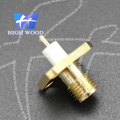 SMA Series RF Coaxial Connector,SMA-KFD Square Flange 4+3