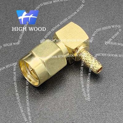 SMA Series RF Coaxial Connector,SMA-JW-1.5 right-angle male connector