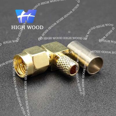 SMA Series RF Coaxial Connector,SMA-JW-3，Right-angle male