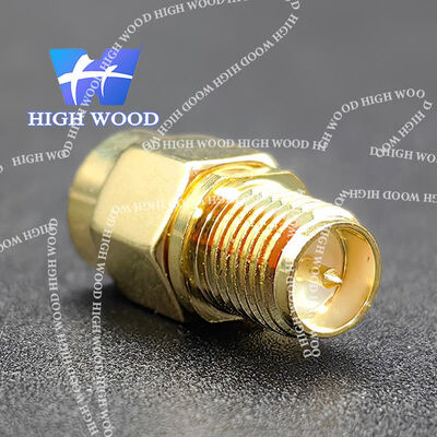 SMA Series RF Coaxial Connector,SMA Straight Plug to Flange Jack JJ