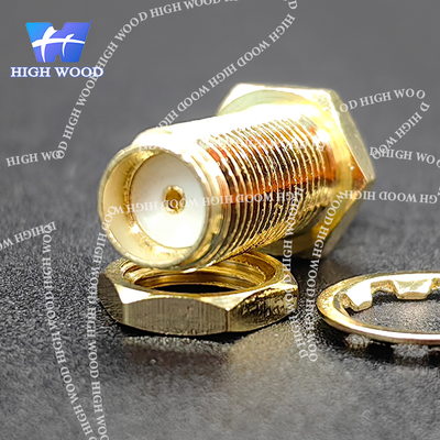 SMA Series RF Coaxial Connector,SMA-KY13 Thread Dual Window for 1.13 Cable