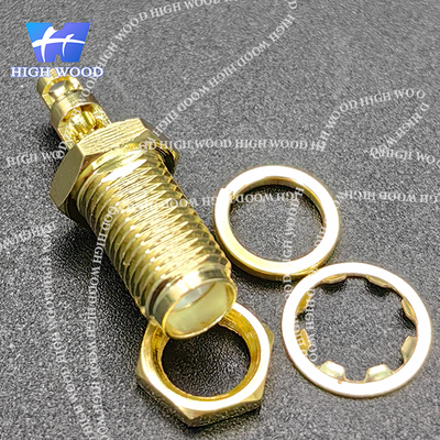SMA Series RF Coaxial Connector,SMA-KY-11 Thread Dual Window Inner Hole for 178 Cable