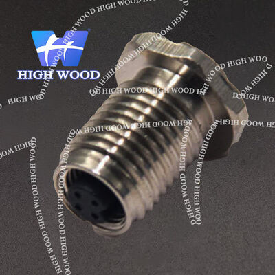 M5 Series Straight Waterproof 4-core Female Receptacle