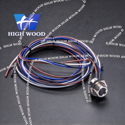 M8 Series 4-Pin Front Mount Female Connector 30cm AWG24