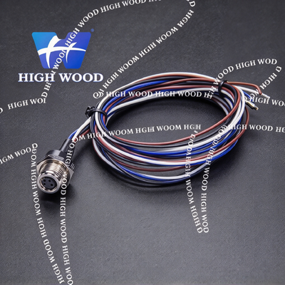 M8 Series 4-Pin Front Mount Female Connector 30cm AWG24