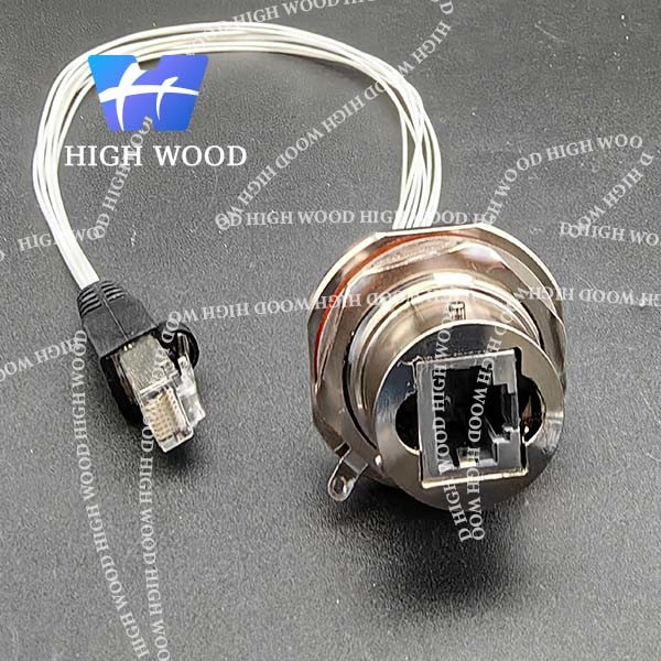 YW series YW123F01S02 metal highspeed network electrical circular RJ45 connector