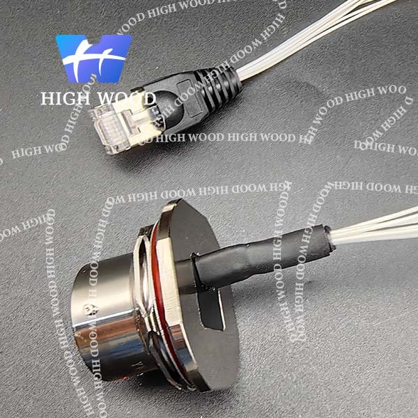YW series YW123F01S02 metal highspeed network electrical circular RJ45 connector