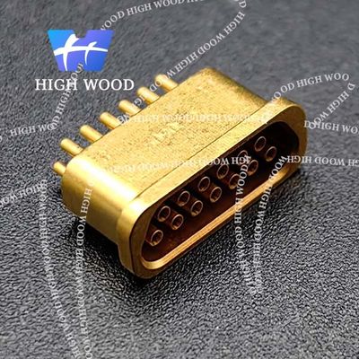 J30J SERIES Glass Sintered Gas Sealed Rectangular Electrical Connector, J30JM1-13ZKH25-Q1