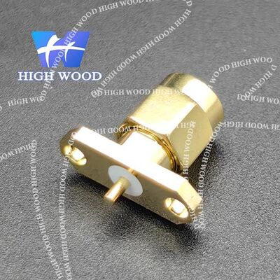 SMA Series RF Coaxial Connector,SMA-KFD Two Hole Male Connector