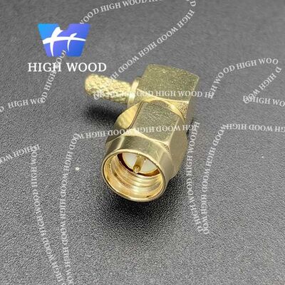 SMA Series RF Coaxial Connector,SMA-JW-1.5 right-angle male connector