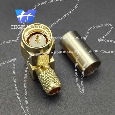 SMA Series RF Coaxial Connector,SMA-JW-3，Right-angle male