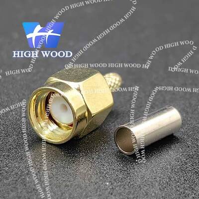 SMA Series RF Coaxial Connector,SMA-J-1.5 Plug