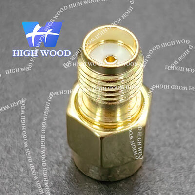SMA Series RF Coaxial Connector,SMA JK Straight Plug to Jack No Flange