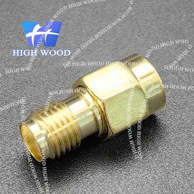 SMA Series RF Coaxial Connector,SMA JK Straight Plug to Jack No Flange
