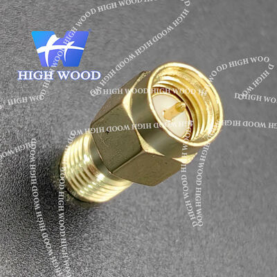 SMA Series RF Coaxial Connector,SMA JK Straight Plug to Jack No Flange