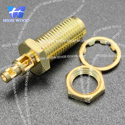 SMA Series RF Coaxial Connector,SMA-KY13 Thread Dual Window for 1.13 Cable