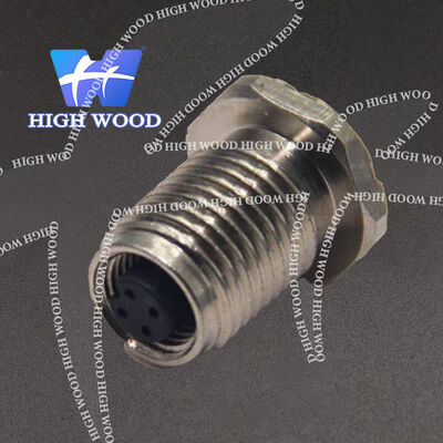 M5 Series Straight Waterproof 4-core Female Receptacle