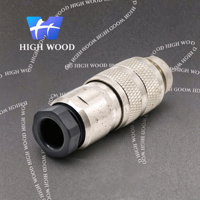 M16 Series 19-Pin Male Straight Solder Connector