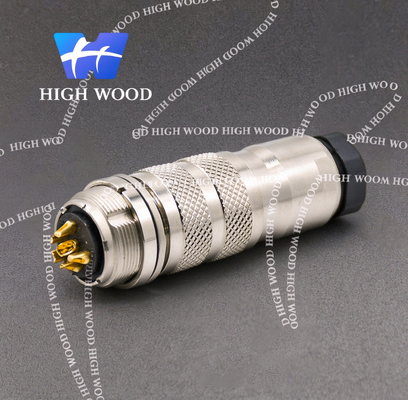 M16，6-Core Male & Female Set, Straight Solder Type, Self-Locking Waterproof